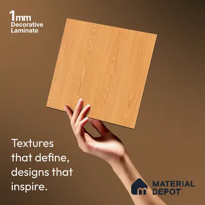 Wooden Look LM 20089 8 ft x 4 ft Texture Finish Decorative Laminate - 1 mm | Suitable for TV Unit, Wardrobe, Kitchen Cabinets