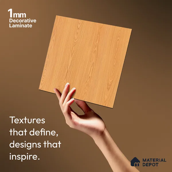 Wooden Look LM 20089 8 ft x 4 ft Texture Finish Decorative Laminate - 1 mm | Suitable for TV Unit, Wardrobe, Kitchen Cabinets