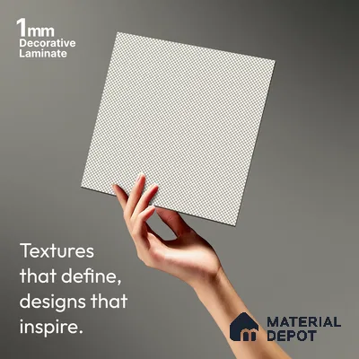 Beige Textured Solid Look LM 23718 8 ft x 4 ft Texture Finish Decorative Laminate - 1 mm | Suitable for TV Unit, Wardrobe, Kitchen Cabinets