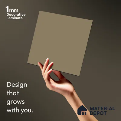 Warm Beige Solid Colors Look LM 01924 8 ft x 4 ft Matte Finish Decorative Laminate - 1 mm | Suitable for Living Room, Kitchen, Office