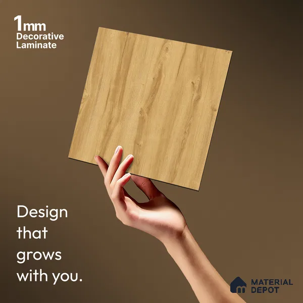 Wooden Look LM 13684 8 ft x 4 ft Texture Finish Decorative Laminate - 1 mm | Suitable for TV Unit, Wardrobe, Kitchen Cabinets