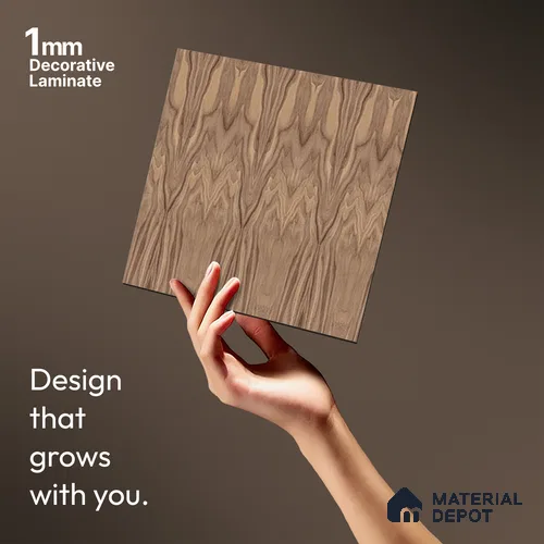 Patterned Look LM 13837 8 ft x 4 ft Texture Finish Decorative Laminate - 1 mm | Suitable for Bedroom, TV Unit, Wardrobe