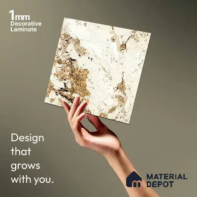 Stone Look LM 13858 8 ft x 4 ft Texture Finish Decorative Laminate - 1 mm | Suitable for TV Unit, Wardrobe, Kitchen Cabinets