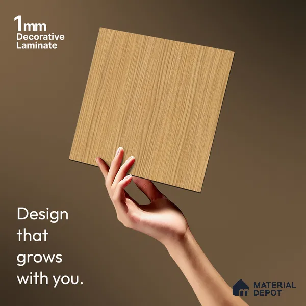 Wooden Look LM 13867 Riva Kamet 8 ft x 4 ft Texture Finish Decorative Laminate - 1 mm | Suitable for TV Unit, Wardrobe, Kitchen Cabinets