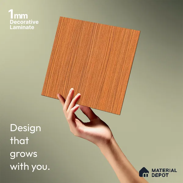 Wooden Look LM 13868 Riva Nuptse 8 ft x 4 ft Texture Finish Decorative Laminate - 1 mm | Suitable for TV Unit, Wardrobe, Kitchen Cabinets