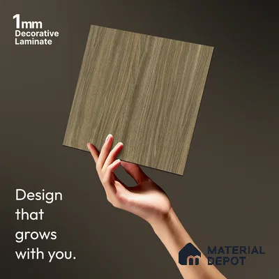 Wooden Look LM 13880 8 ft x 4 ft Matte Finish Decorative Laminate - 1 mm | Suitable for TV Unit, Wardrobe, Kitchen Cabinets