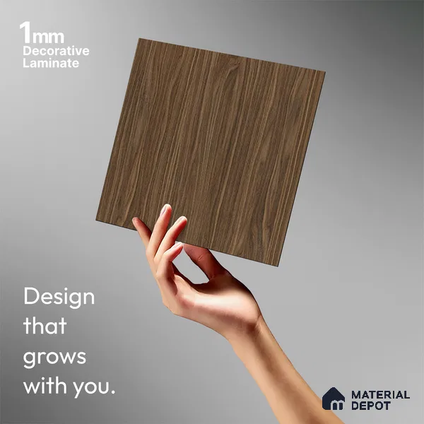 Wooden Look LM 13890 Russel Gris 8 ft x 4 ft Texture Finish Decorative Laminate - 1 mm | Suitable for TV Unit, Wardrobe, Kitchen Cabinets