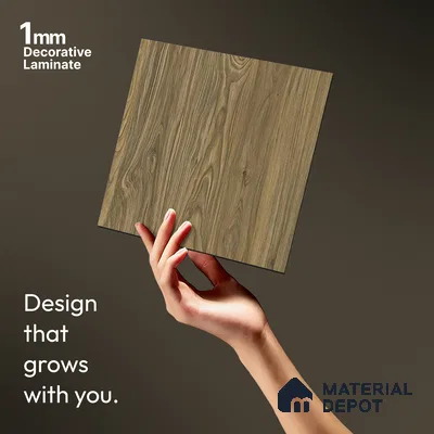 Wooden Look LM 13892 8 ft x 4 ft Texture Finish Decorative Laminate - 1 mm | Suitable for TV Unit, Wardrobe, Kitchen Cabinets