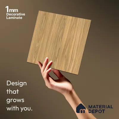 Wooden Look LM 13899 Dalton Wood 8 ft x 4 ft Texture Finish Decorative Laminate - 1 mm | Suitable for TV Unit, Wardrobe, Kitchen Cabinets