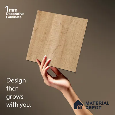 Wooden Look LM 13902 118 Swancut Wood 8 ft x 4 ft Texture Finish Decorative Laminate - 1 mm | Suitable for TV Unit, Wardrobe, Kitchen Cabinets