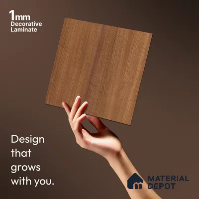 Wooden Look LM 13907 8 ft x 4 ft Texture Finish Decorative Laminate - 1 mm | Suitable for TV Unit, Wardrobe, Kitchen Cabinets