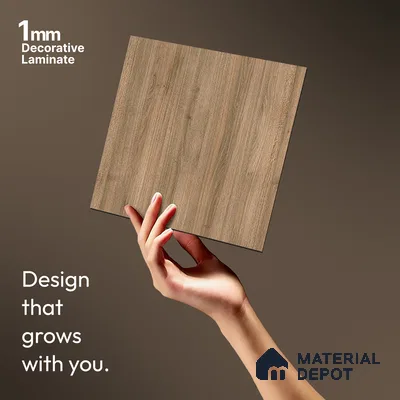 Wooden Look LM 13910 8 ft x 4 ft Texture Finish Decorative Laminate - 1 mm | Suitable for TV Unit, Wardrobe, Kitchen Cabinets