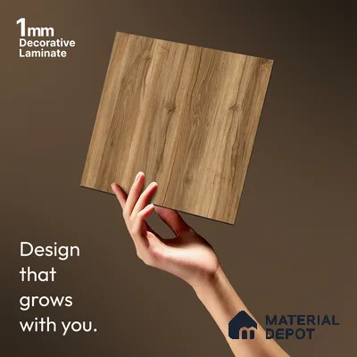 Wooden Look LM 13913 8 ft x 4 ft Texture Finish Decorative Laminate - 1 mm | Suitable for TV Unit, Wardrobe, Kitchen Cabinets