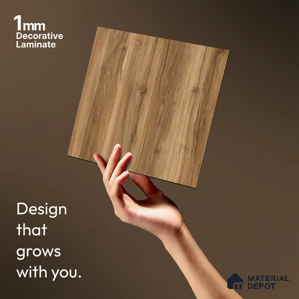 Wooden Look LM 13913 8 ft x 4 ft Texture Finish Decorative Laminate - 1 mm | Suitable for TV Unit, Wardrobe, Kitchen Cabinets