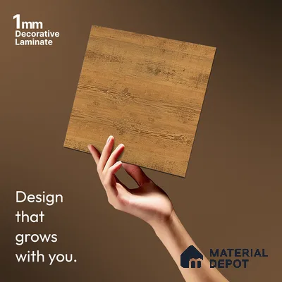 Wooden Look LM 13914 8 ft x 4 ft Texture Finish Decorative Laminate - 1 mm | Suitable for TV Unit, Wardrobe, Kitchen Cabinets