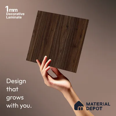 Wooden Look LM 13918 8 ft x 4 ft Texture Finish Decorative Laminate - 1 mm | Suitable for TV Unit, Wardrobe, Kitchen Cabinets