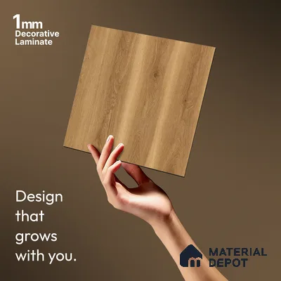 Wooden Look LM 13919 8 ft x 4 ft Texture Finish Decorative Laminate - 1 mm | Suitable for TV Unit, Wardrobe, Kitchen Cabinets