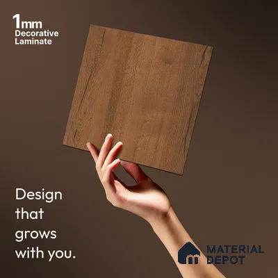 Wooden Look LM 13922 Columbian Wood 8 ft x 4 ft Texture Finish Decorative Laminate - 1 mm | Suitable for TV Unit, Wardrobe, Kitchen Cabinets
