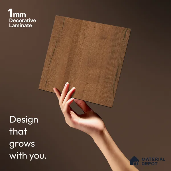 Wooden Look LM 13922 Columbian Wood 8 ft x 4 ft Texture Finish Decorative Laminate - 1 mm | Suitable for TV Unit, Wardrobe, Kitchen Cabinets