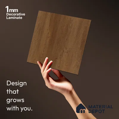 Wooden Look LM 13925 8 ft x 4 ft Texture Finish Decorative Laminate - 1 mm | Suitable for TV Unit, Wardrobe, Kitchen Cabinets