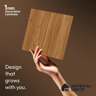 Wooden Look LM 13929 8 ft x 4 ft Texture Finish Decorative Laminate - 1 mm | Suitable for TV Unit, Wardrobe, Kitchen Cabinets