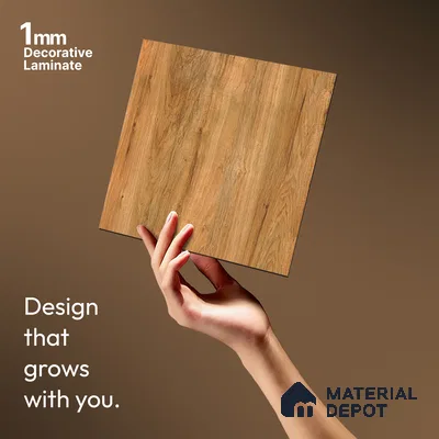 Wooden Look LM 13934 8 ft x 4 ft Texture Finish Decorative Laminate - 1 mm | Suitable for TV Unit, Wardrobe, Kitchen Cabinets
