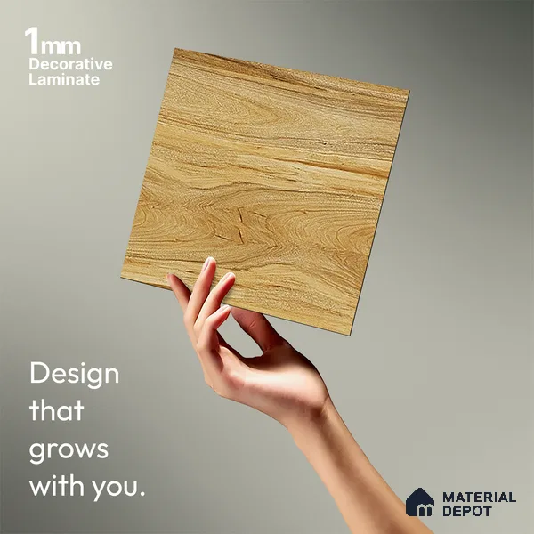 Wooden Look LM 13937 8 ft x 4 ft Texture Finish Decorative Laminate - 1 mm | Suitable for TV Unit, Wardrobe, Kitchen Cabinets