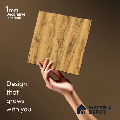 Wooden Look LM 13942 8 ft x 4 ft Texture Finish Decorative Laminate - 1 mm | Suitable for TV Unit, Wardrobe, Kitchen Cabinets
