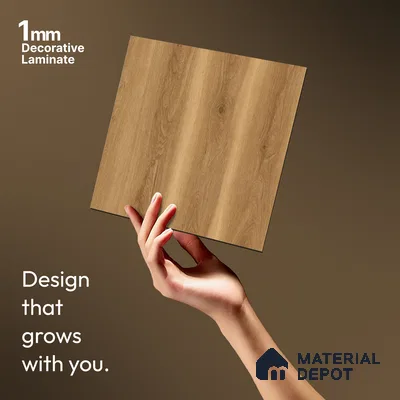 Wooden Look LM 13945 8 ft x 4 ft Texture Finish Decorative Laminate - 1 mm | Suitable for TV Unit, Wardrobe, Kitchen Cabinets