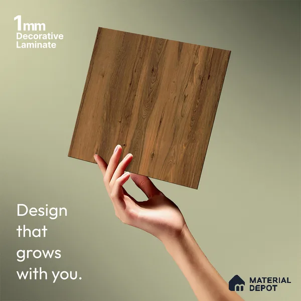 Wooden Look LM 13947 8 ft x 4 ft Texture Finish Decorative Laminate - 1 mm | Suitable for TV Unit, Wardrobe, Kitchen Cabinets