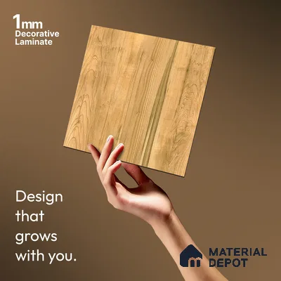 Wooden Look LM 13951 8 ft x 4 ft Texture Finish Decorative Laminate - 1 mm | Suitable for TV Unit, Wardrobe, Kitchen Cabinets