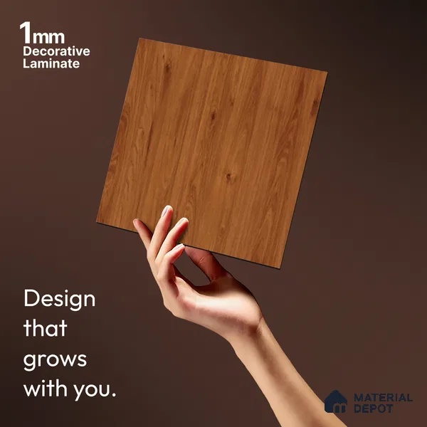 Wooden Look LM 17406 Majestic Wood 10 ft x 4 ft Texture Finish Decorative Laminate - 1 mm | Suitable for TV Unit, Wardrobe, Kitchen Cabinets