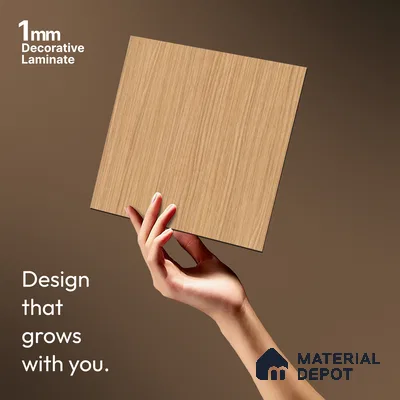 Wooden Look LM 17413 Riva Mille 10 ft x 4 ft Texture Finish Decorative Laminate - 1 mm | Suitable for TV Unit, Wardrobe, Kitchen Cabinets