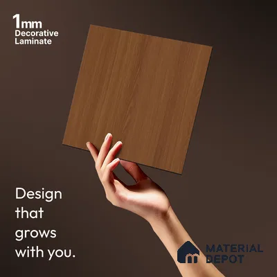 Wooden Look LM 17417 Douglas Fresco 10 ft x 4 ft Texture Finish Decorative Laminate - 1 mm | Suitable for TV Unit, Wardrobe, Kitchen Cabinets
