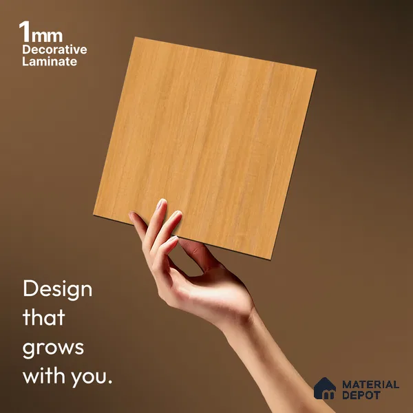 Wooden Look LM 17428 Columbain Ashwood 10 ft x 4 ft Suede Finish Decorative Laminate - 1 mm | Suitable for TV Unit, Wardrobe, Kitchen Cabinets