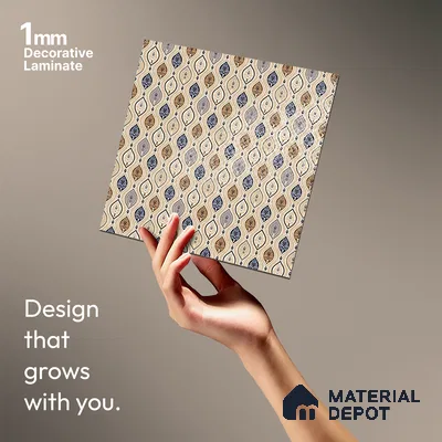 Patterned Look LM 21329 8 ft x 4 ft Texture Finish Decorative Laminate - 1 mm | Suitable for Bedroom, TV Unit, Wardrobe