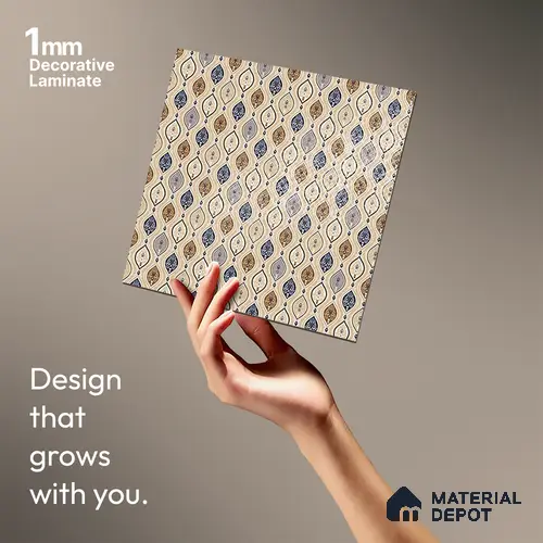 Patterned Look LM 21329 8 ft x 4 ft Texture Finish Decorative Laminate - 1 mm | Suitable for Bedroom, TV Unit, Wardrobe