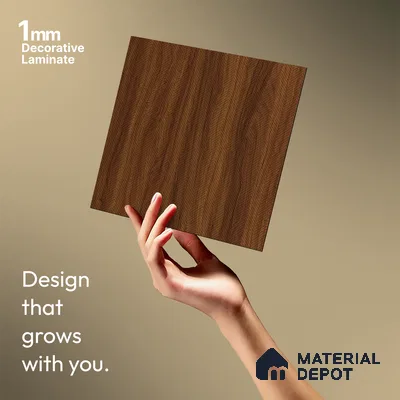 Patterned Look LM 21336 8 ft x 4 ft Texture Finish Decorative Laminate - 1 mm | Suitable for Bedroom, TV Unit, Wardrobe