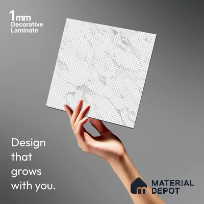Patterned Look LM 21337 8 ft x 4 ft Texture Finish Decorative Laminate - 1 mm | Suitable for Bedroom, TV Unit, Wardrobe