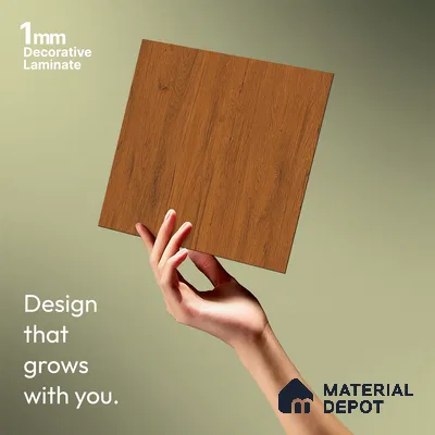 Wooden Look LM 21351 Canadian Maple 8 ft x 4 ft Matte Finish Decorative Laminate - 1 mm | Suitable for TV Unit, Wardrobe, Kitchen Cabinets