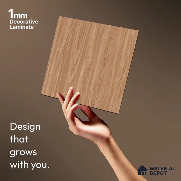 Wooden Look LM 21352 Crown Woody 8 ft x 4 ft Matte Finish Decorative Laminate - 1 mm | Suitable for TV Unit, Wardrobe, Kitchen Cabinets