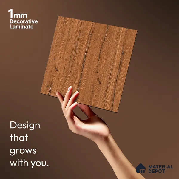 Wooden Look LM 21360 Shiny Lavito 8 ft x 4 ft PU Finish Decorative Laminate - 1 mm | Suitable for TV Unit, Wardrobe, Kitchen Cabinets