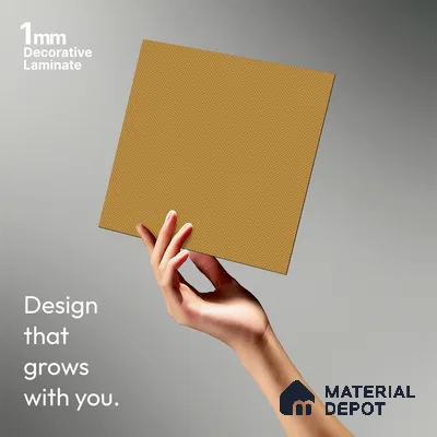 Brown Solid Colors Look LM 21377 8 ft x 4 ft Texture Finish Decorative Laminate - 1 mm | Suitable for TV Unit, Wardrobe, Kitchen Cabinets