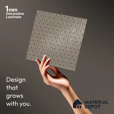 Patterned Look LM 21402 8 ft x 4 ft Texture Finish Decorative Laminate - 1 mm | Suitable for Bedroom, TV Unit, Wardrobe