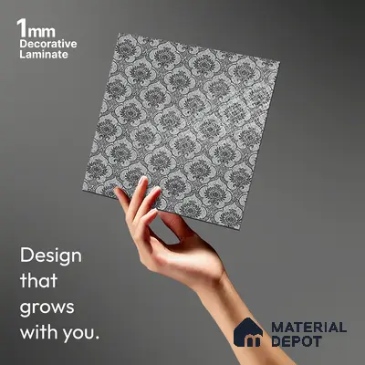 Patterned Look LM 21403 8 ft x 4 ft Texture Finish Decorative Laminate - 1 mm | Suitable for Bedroom, TV Unit, Wardrobe