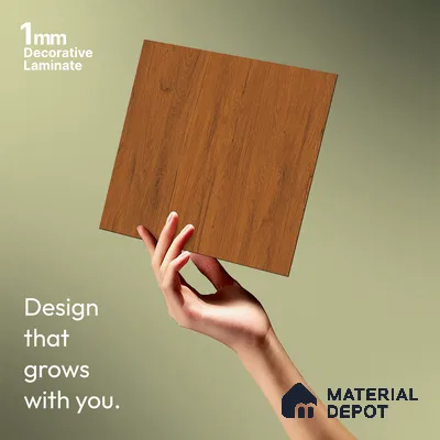 Wooden Look LM 21405 Canadian Maple 8 ft x 4 ft Texture Finish Decorative Laminate - 1 mm | Suitable for TV Unit, Wardrobe, Kitchen Cabinets