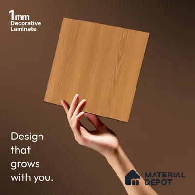 Wooden Look LM 21417 Classy Oak 8 ft x 4 ft Matte Finish Decorative Laminate - 1 mm | Suitable for TV Unit, Wardrobe, Kitchen Cabinets