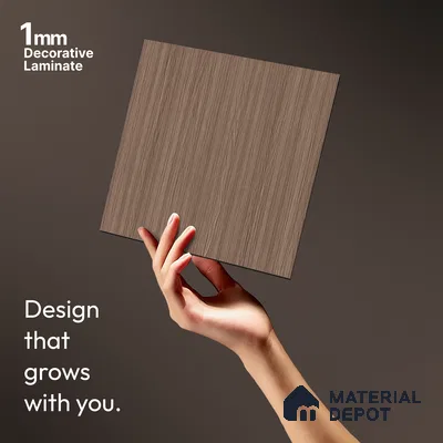Wooden Fluted LM 21420 8 ft x 4 ft Texture Finish Decorative Laminate - 1 mm | Suitable for TV Unit,Wardrobe, Kitchen Cabinets