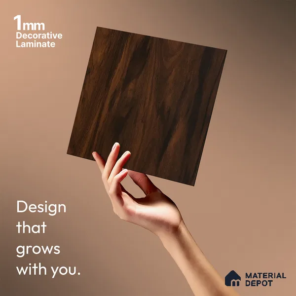 Wooden Look LM 21429 Truffed Figurato 8 ft x 4 ft Texture Finish Decorative Laminate - 1 mm | Suitable for TV Unit, Wardrobe, Kitchen Cabinets