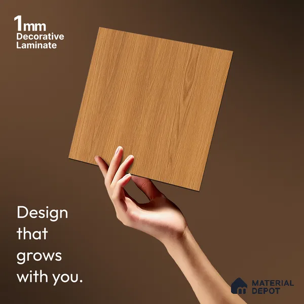 Wooden Look LM 21449 Classy Oak 8 ft x 4 ft Suede Finish Decorative Laminate - 1 mm | Suitable for TV Unit, Wardrobe, Kitchen Cabinets